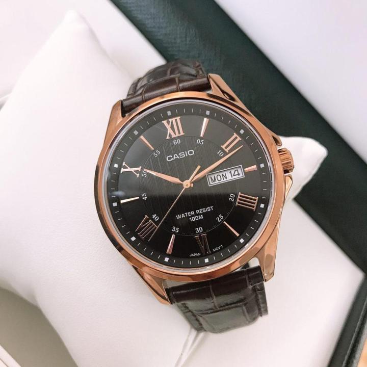 Original Casio MTP-1384L-1AVDF - Stainless Steel Watch for Men