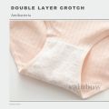 Women MId Waist Cotton Panties Underwear Seluar Dalam Wanita Light Morandi Colour. 