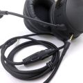 For HyperX Cloud/Cloud Alpha 1.5m 3.5mm Headphone Audio Cable Male to Male Cord Line Replacement with Tuning Gaming Headset. 