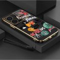 Casing For Vivo Y77 5G Y77E 5G Trendy Brand Camera Protection Phone Case Plating Edges Silicone Soft Cover With Free Lanyard. 