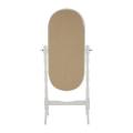 Premier Home - Oval Cheval Mirror, Floor Standing, White Wood Frame. 