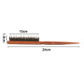 Professional Salon Teasing Back Hair Brushes Wood Slim Line Comb Hairbrush. 