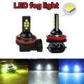 【shenggangshangmao001】2PCS LED Bulb 3030SMD Car Fog Lights DC12V White Driving Day Running Lamp Auto(model:12smd- H1 -lemon. 