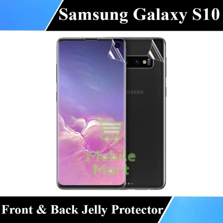 Samsung Galaxy S10 Front & Back Jelly Protector Clear Soft Protection Film Transparent Hydrogel Film Protector For Samsung Galaxy S10