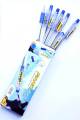 PIANO POINT Ball Pen,10 pcs, 0.8mm Smooth Tip, Comfortable Rubber Grip. 