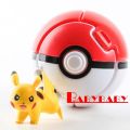AAY-Throw Automatically Bounce Pokeball With Pokemon Pikachu Anime Action. 