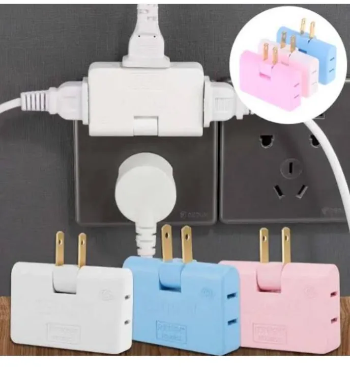 1%20Piece%20Of%20Rotatable%20Socket%20Converter%20One%20In%20Three%20180%20Degree%20Extension%20Plug%20Multi%20Plug%20Mini%20Slim%20Wireless%20Outlet%20Adapter%20-%20Image%203