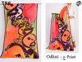 Ishq Urdu Poetry Digital Lawn and Silk Dupatta. 