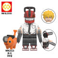 Single Sale WM2523 WM2524 Chainsaw Man Figures Building Blocks Denji Pochita Anime Bricks Cartoon Mini Action Toy Assemble Toys Gifts. 