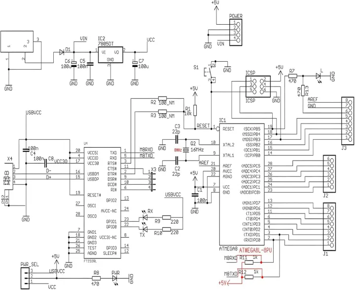 Arduino UNO R3 Board (Arduino IDE Compatible) for Arduino without USB ...