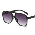 Killer Bzzo Fashion Pilot Oversized Sunglasses Woman Personality Double Bridges Sun Glasses Female Retro Leopard Orange Mirror Eyewear. 