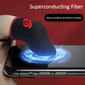 BlueWow 【Free Fire】Gaming Finger Cots Superconducting Carbon Fiber and Highly Sensitive Suitable for PUBG Mobile Game Touch Screen Ultra-thin Comfortable Durable Breathable Gaming Finger Cots. 