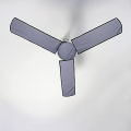 Waterproof Ceiling Fan Covers 4-Piece Set with Motor Cover in Grey/Black Ceiling Fan Cover washable. 