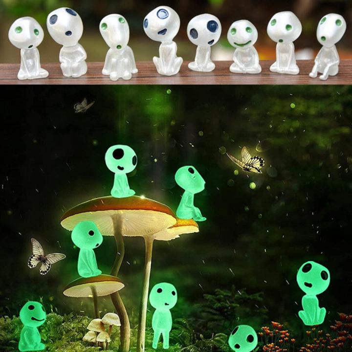 【HOT】 Universal Luminous Elf Ornament Micro Landscape Glowing Alien Small Ornament Miniature Doll For Garden Fish Tank Landscape Props