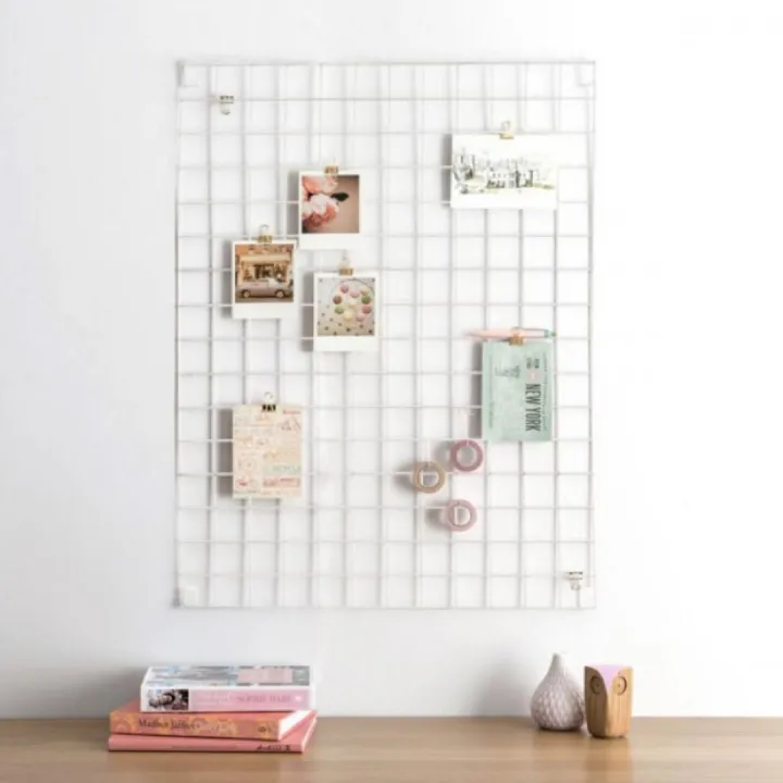 65cm%20x%2045cm%20Metal%20Grid%20Wall%20Decor%20for%20Study%20Room,%20Picture%20and%20Frame%20Hanging,%20Modern%20Style%20-%20Image%202