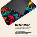 Gaming Mouse Pad Premium  8" x 6.5  Thick Non-Slip Rubber Base, Smooth Cloth Surface for Precision Control - Tozistore. 