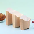 10Pcs French Fries Cup Disposable Kraft Paper Snack Anti-oil Cups Packing Box Take Away Fast Food Container Supplies. 