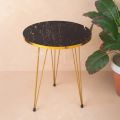 1 Pcs / Set of 3 Round Coffee Table HIGH Gloss Nesting End Tables - Round Wood Stacking Coffee Side Accent Tables with Metal Legs for Living Room, Home Office, Nightstands for Bedroom, Sturdy Easy Assembly - 3 Piece Nesting Table set for living Room. 