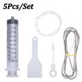 【HOT】 5Pcs/Set Refrigerator Drain Hole Clog Remover Dredge Cleaning Tools Fridge Hole Brush Water Outlet Cleaner For Household Clean. 