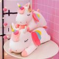 Iruriuiyt 120cm Kawaii Unicorn Plush Toys Soft Stuffed Dolls Animal Horse Pillow Cousion For Girls Birthday Gift Kids Toy. 