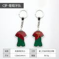 Star player jersey keychain football gifts for fans, Paris, Liverpool, Real Madrid pendants, accessories related to football stars.. 