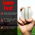 5RIDGE 3PCS Cricket Balls for Training - Soft & Safe Rubber Practice Cricket Ball Series for T20 and Test Match | White and Red. 