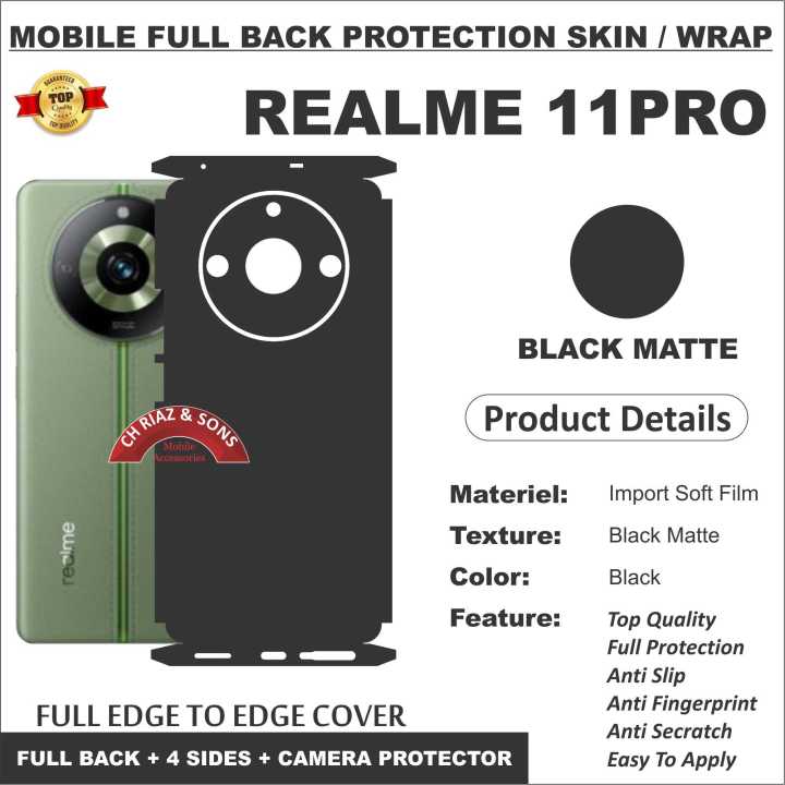 REALME 11 PRO FULL BACK 360 premium Protection Skin Wrap full cover Premium Quality
