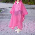 Kids Rain Coat Boys Girls Hooded Portable Rainproof Children's Raincoat Pink. 