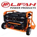 LIFAN Generator 7 kw / 8.75 kVA - LF10200E - Self Start Petrol n Gas Generator - with Big Battery , External Battery Frame & Wheels Kit. 