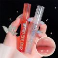 Iruriuiyt Glitter Mirror Water Lip Gloss Transparent Moisturizing Lip Oil Liquid Lipstick Plumping Lip Tint Makeup Korean Cosmetics. 