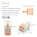 1 in multiple out Quick Wiring Connector Universal Splitter wiring cable Push-in Can Combined. 