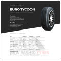 GTR EURO TYCOON | 145/80R13 | 165/65R14 | 175/70R13 | Made In Pakistan ( 1 Tyre Price ). 