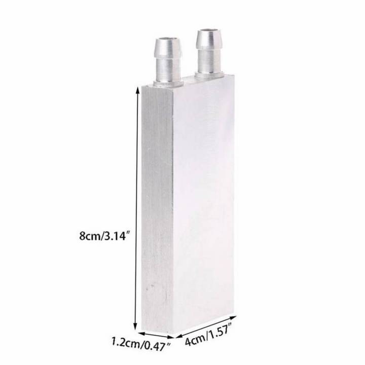 40*80*12mm Water Block Cooling Heatsink Block Waterblock for 2 Peltier Liquid Cooler For CPU GPU 40X80X12MM