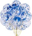 Happy Birthday Blue Decoration Set Including Birthday Foil + 30 Balloons +3x Confetti Balloons +2x Stars + 1pc Curtains 6 feet Length ) Birthday themes for girls and boys -Birthday accessories Birthday décor. 