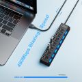 【Footprint】 USB Hub 2.0 USB Splitter Multi Hub USB 2.0 Adapter USB Several Ports Power Adapter USB 2.0 With Switch Laptop Accessories For PC. 