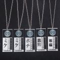 Anime Kakegurui Compulsive Gambler Jabami Student Union Dog Cat Codename Id Card Acrylic Cosplay Pendant Necklace Chain. 