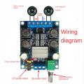 XY-502 Digital Power Amplifier 2-Channel Stereo High-Power 2X50W. 