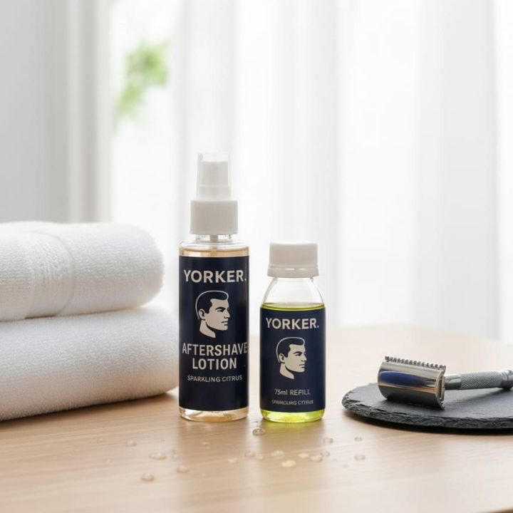 YorkER%20Aftershave%20Lotion%20Spray%20&%2075ml%20Refill%20Set%20%7C%20Sparkling%20Citrus,%20Aqua%20Blue%20%7C%20Soothing%20&%20Moisturizing%20Post-Shave%20-%20Image%204