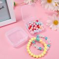 1/5Pcs Mini Square Jewelry Box Transparent Plastic Small Square Box Lock Design Durable Moisture-proof Sealed Jewelery Storage Case Multifunctional Organizer Container. 
