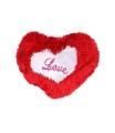 Cushion Heart Shape - Red & White. 