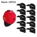 5 10pcs New Baseball Hat Hook Hat Sticking Hook Traceless Hook Black Minimalist Design Hat Rack Simple Earphone Necklace Storage. 