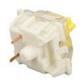 35 PCS Keyboard Switch G Yellow Pro Switches Pre Lubed 3 Pin RGB SMD Linear Single Spring Switches for Mechanical Keyboard. 