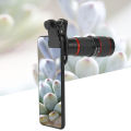 20X Long Focus Zoom Telephoto Lens with Clip for Smart Phone PC Black. 