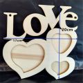 Durable Picture Frames Lovely Hollow Love Wooden Family Photo Picture Frameoriginal Wood Color Base Art Home Decor Frame Wall. 