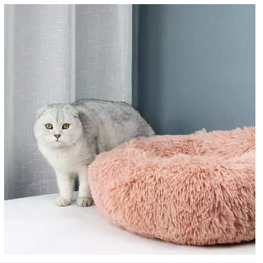 Soft%20Plush%20Round%20Pet%20Bed%20Cat%20Soft%20Bed%20Cat%20Bed%20for%20Cats%20Small%20Dogs%20-%20Image%203