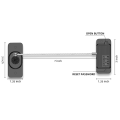 Fridge Lock, Refrigerator Lock, Keyless One-Click Access, Customizable Password, Child Safety Combination Lock White Durable Easy Install Easy to Use. 