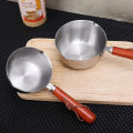 Stainless Steel Milk Pot Frying Pan Kitchen Hot Oil Pan Boiled Eggs Hot Chocolate Milk Pot Household Multi-purpose Pot 1Pcs. 