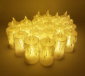 LED CANDLE IN WARM COLOR ( PACK OF 24 TRANSPARENT LED CANDLES ). 