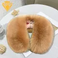Windproof Faux Collar Cozy Faux Fur Neck Warmer Scarf for Winter Unisex Design less Than Women Winter Fake Collar. 