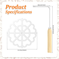 Bunuelos Mold with Wooden Handle, Detachable Rosette Maker Rosette Timbale Iron Set 1 PCS. 
